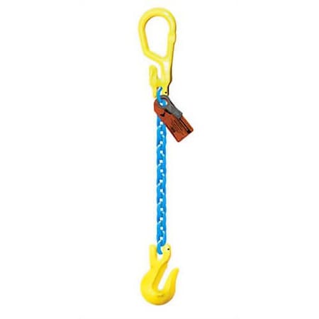 Grabiq Sngl Leg 1/2 in Adjstbl Chain Slng MG1-GG, 12ft L, 15000lb WLL G-1/2-MG1-GG-12